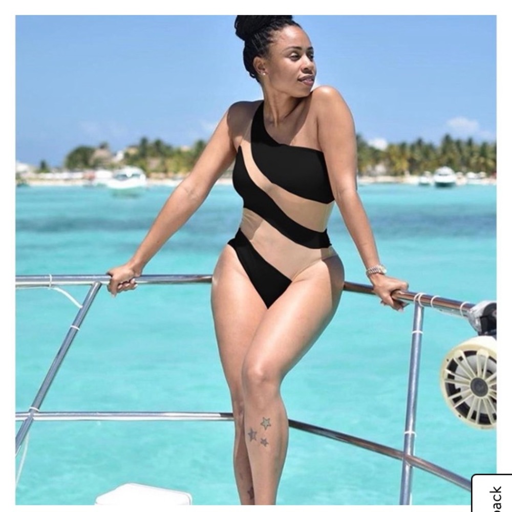 Off the shoulder body suit